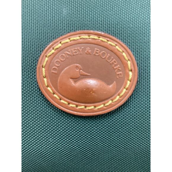 Vintage Dooney &Bourke Purse Women’s 1 Size Canvas With Leather Trim Deep Green - Picture 7 of 7